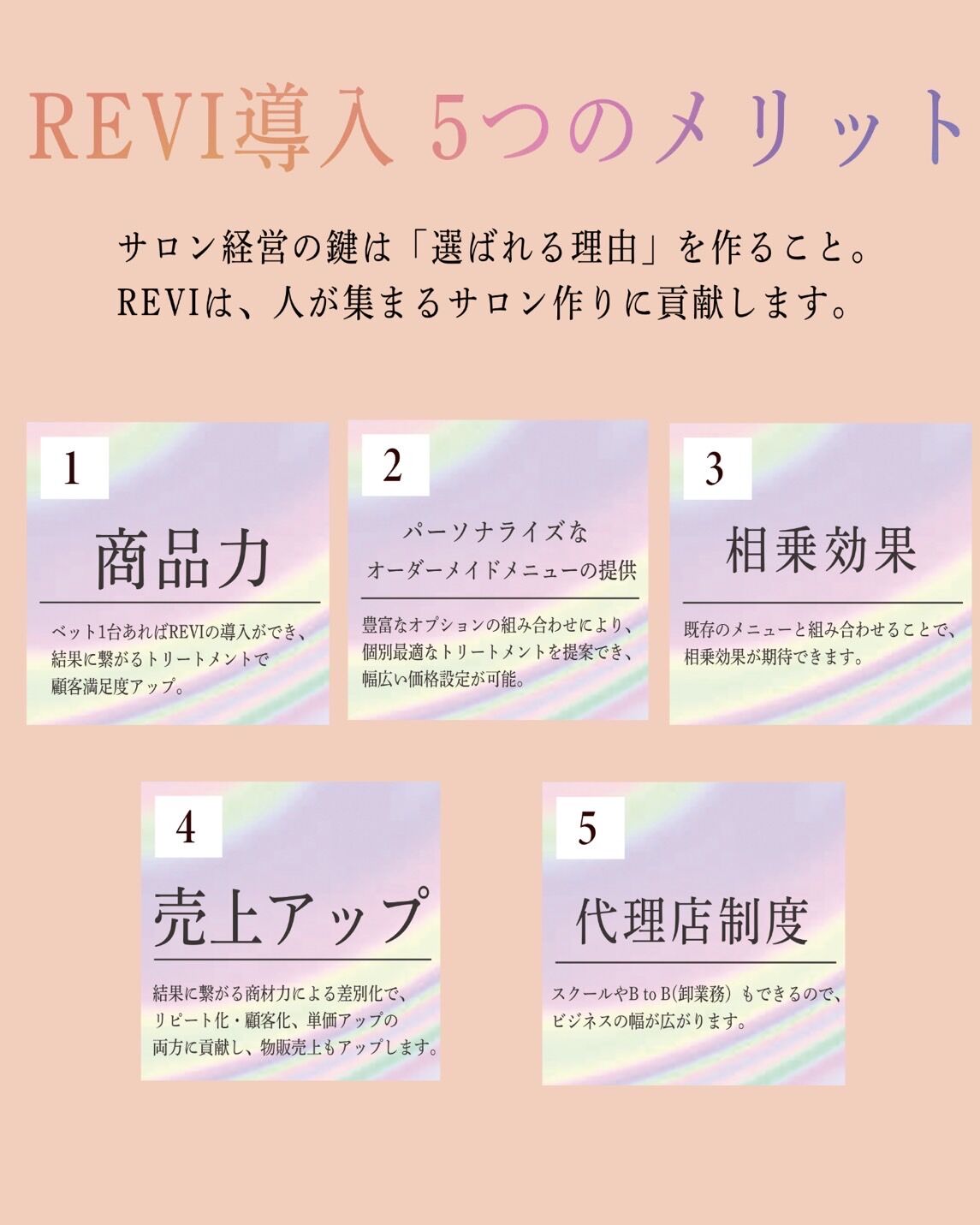 REVI導入5つのメリット